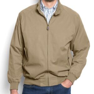 Men’s Ty-Breakers Windbreaker Vintage Jacket Khaki British Tan XL